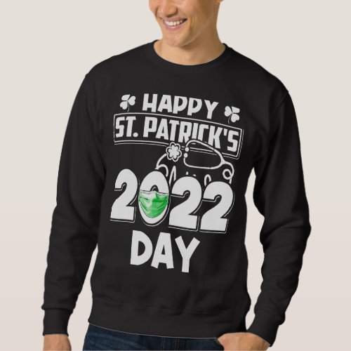 Happy Saint Patricks Day 2022 Irish Shamrock Face Sweatshirt