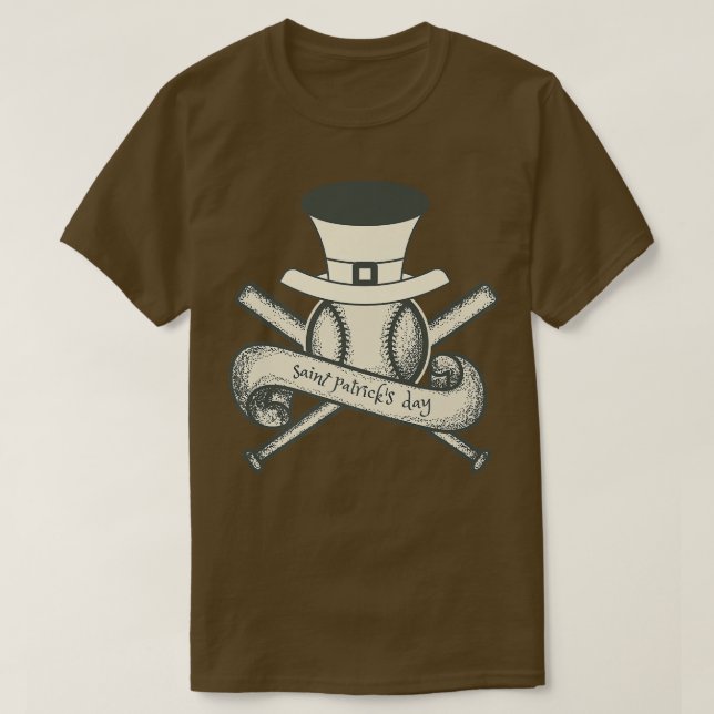 Happy Saint Patricks Day Baseball Hat Players Men  T-Shirt (Design Front)