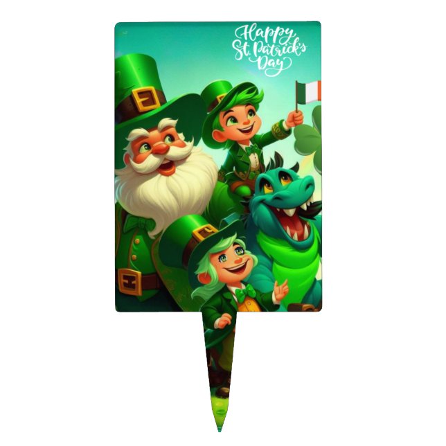 Happy Saint Patrick's day Cake Pick (Front)