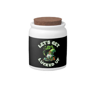 happy saint patrick's day candy jar