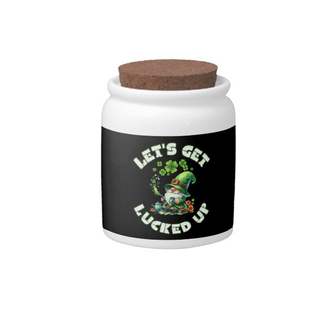 happy saint patrick's day candy jar (Front)