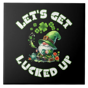 happy saint patrick's day ceramic tile