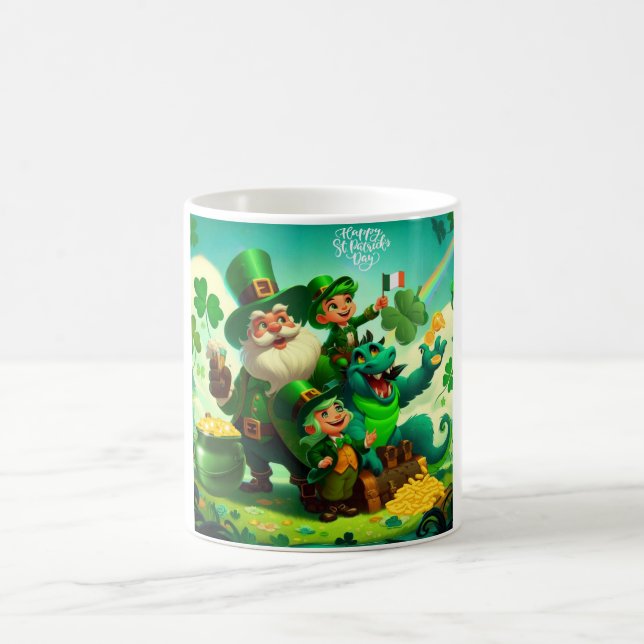 Happy Saint Patrick's Day colorful Coffee Mug (Center)