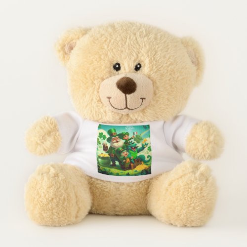 Happy Saint Patricks Day colorful Teddy Bear