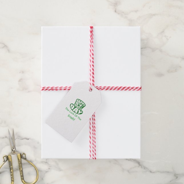 Happy Saint Patrick's Day Gift Tag (With Twine)