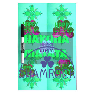 Happy Saint Patrick's Day Hakuna Matata Art Print Dry-Erase Board
