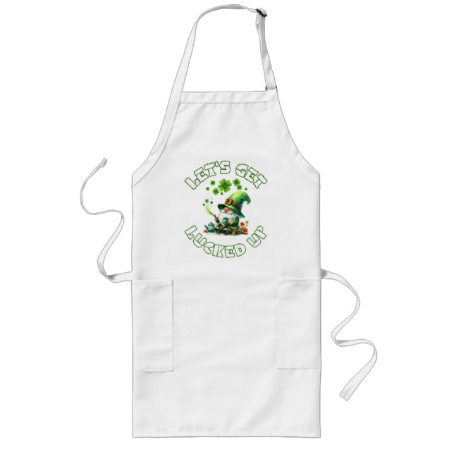 happy saint patrick's day long apron (Front)