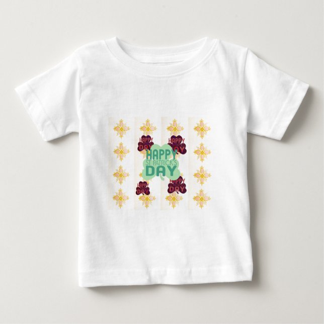 Happy Saint Patrick's Day Lovely Art Print Baby T-Shirt (Front)