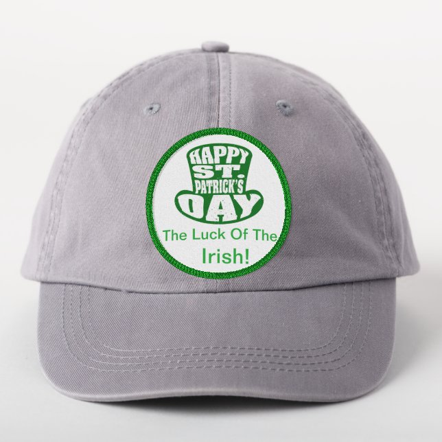 Happy Saint Patrick's Day Luck Of The Irish Patch (On Headwear)