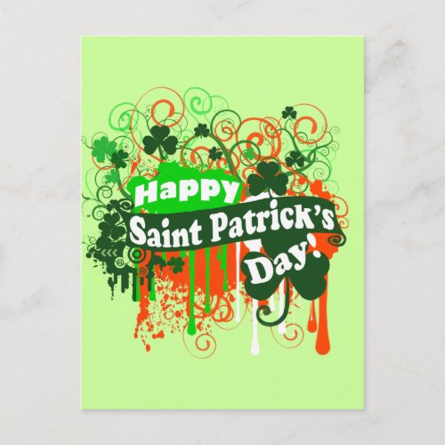 Happy Saint Patricks Day Postcard