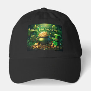 Happy Saint Patrick's Day Pot of Gold Coins Hat