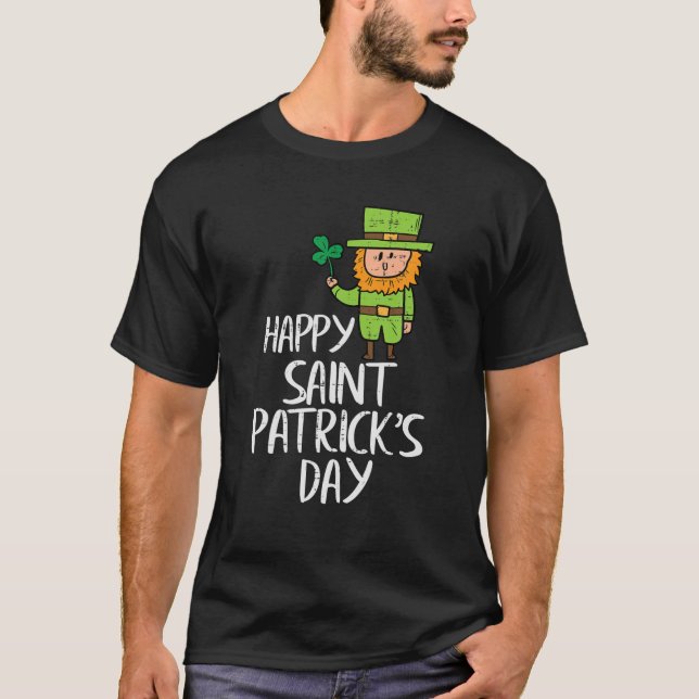 Happy Saint Patricks Day St Paddys Day Boys Kids T T-Shirt (Front)