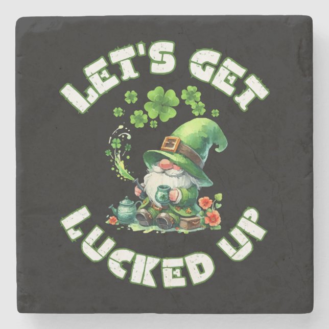 happy saint patrick's day  stone coaster (Front)