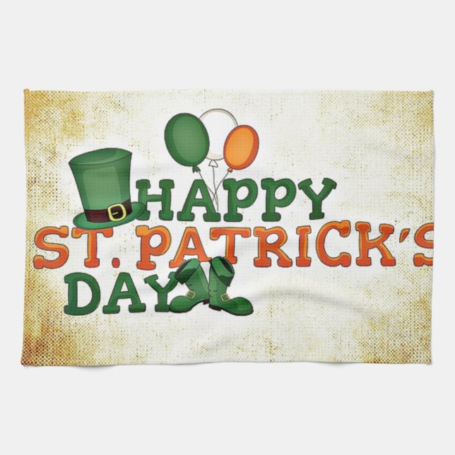 Happy Saint Patricks Day Towel (Horizontal)