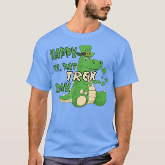 Happy Saint Patrick's Day with dinosaur motifs T-Shirt