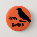Happy Samhain Button at Zazzle