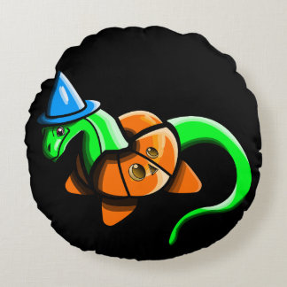 Happy Samhain!! Round Pillow