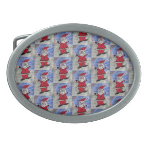 Happy Santa Belt Buckle