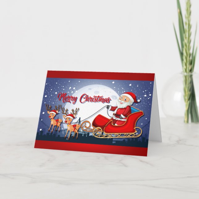 Happy Santa Claus Card (Front)