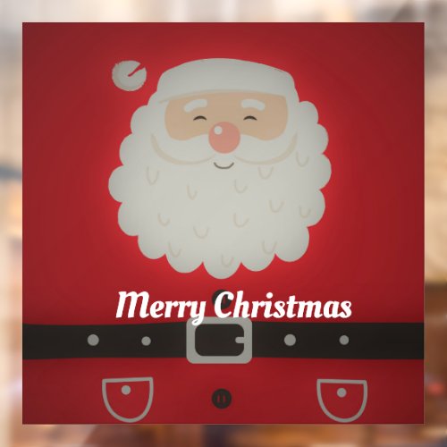 Happy Santa Claus Window Cling