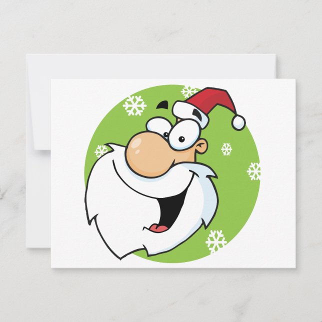 Happy Santa Clause T-shirts and Gifts Holiday Card (Front)