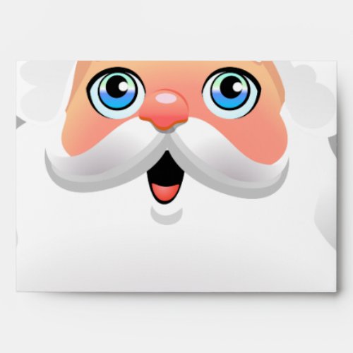 Happy Santa Face Envelope