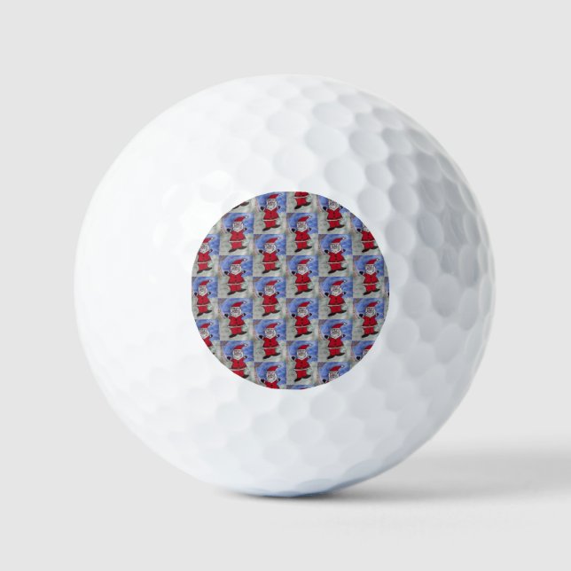 Happy Santa Golf Balls (Front)