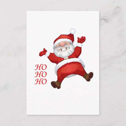 Happy Santa HO_HO_HO Enclosure Card