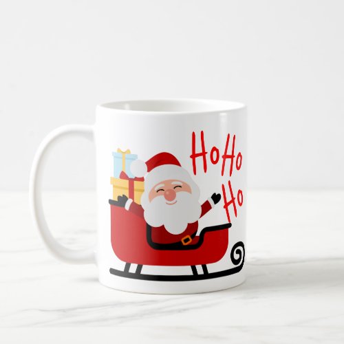 Happy Santa Laughing Christmas Coffee Mug