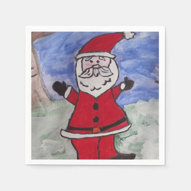 Happy Santa Napkins (Front)