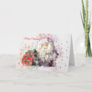 Happy Santa Photo Holiday Card