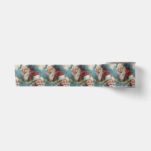 Happy Santa Satin Ribbon (Front)
