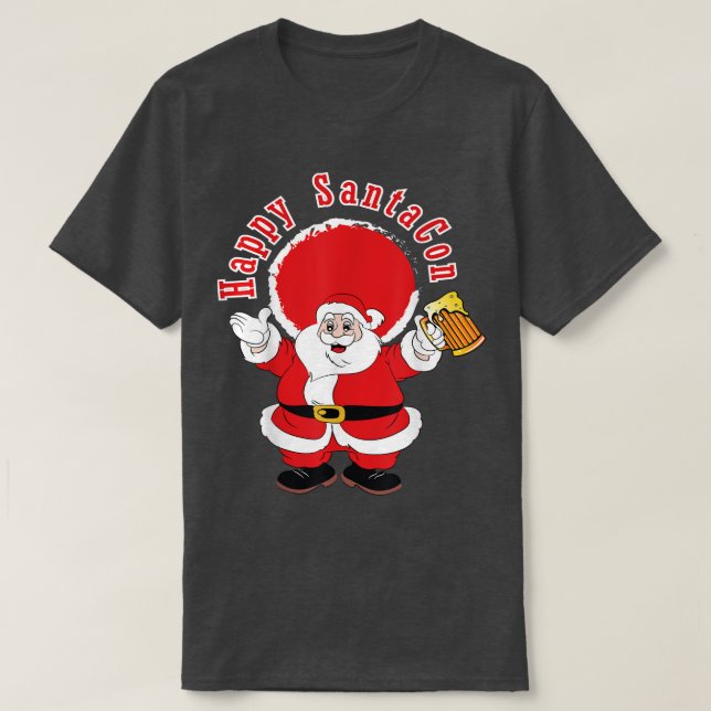 Happy SantaCon special t tee  (Design Front)