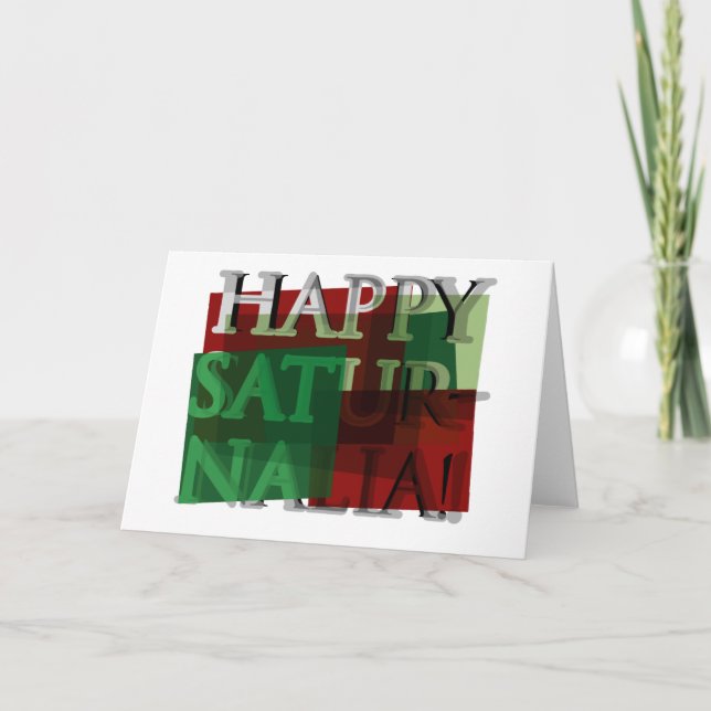 Happy Saturnalia! 01 Holiday Card (Front)