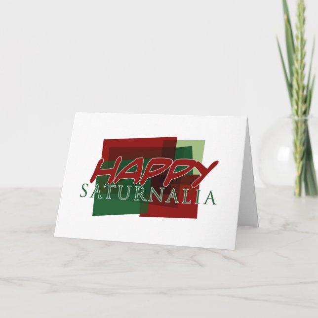 Happy Saturnalia 02 Holiday Card (Front)