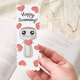 Happy Scanning Ultrasound Probe w Hearts Bookmark