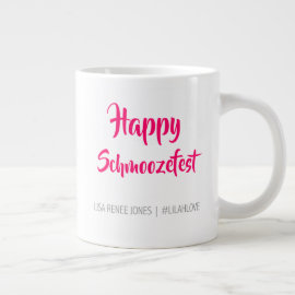 'Happy Schmoozefest' jumbo mug - Lilah Love