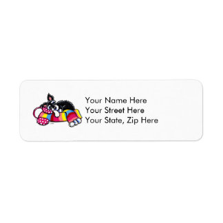 Happy Schnauzer Dreams Winter Label