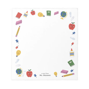 Happy School Supplies Note From Teacher