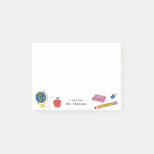 Happy School Supplies Note From Teacher