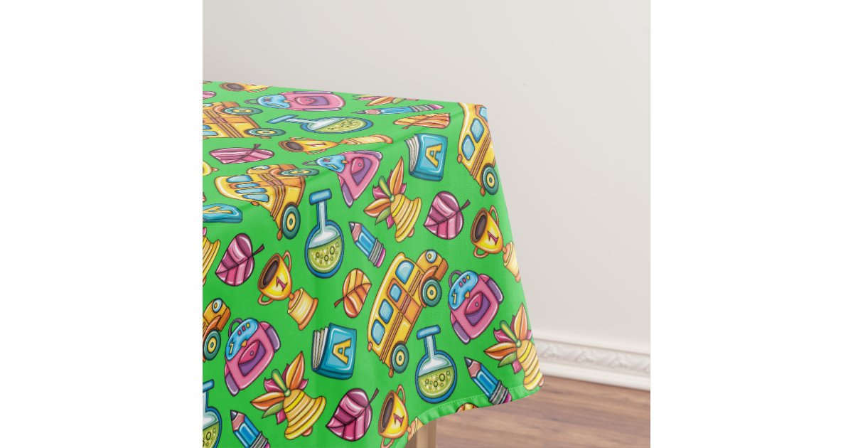 Happy School Tablecloth Table Cover Zazzle