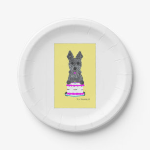 HAPPY SCOTTIE BIRTHDAY PAPER PLATES