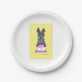 HAPPY SCOTTIE BIRTHDAY PAPER PLATES