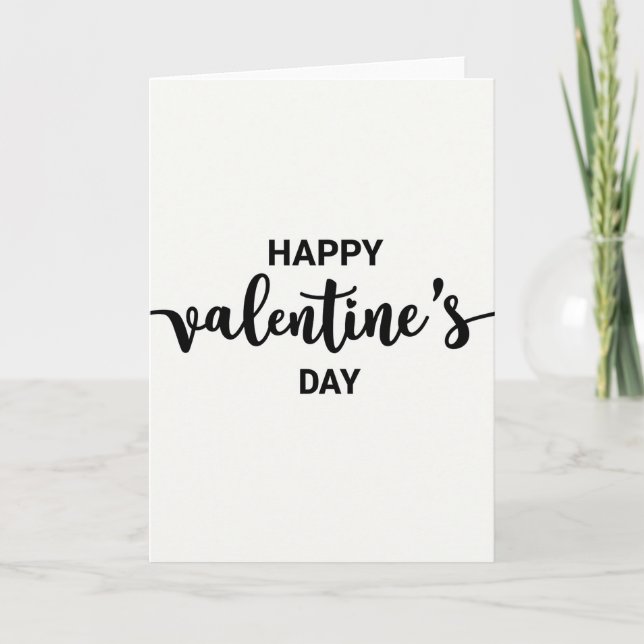 Happy Script Smooth Valentines Card (Front)