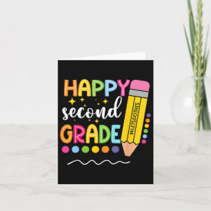 Happy Second Grade First Day Of School Back To Sch Card