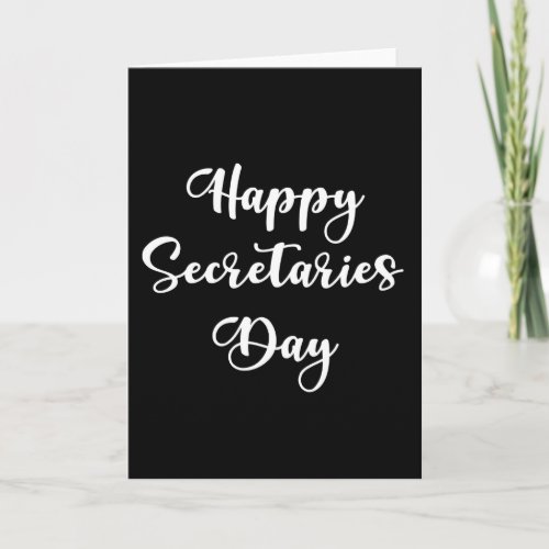 Happy Secretaries day Administrative professional Card