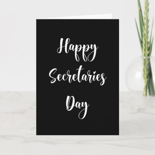 Happy Secretaries day Administrative Professional Card
