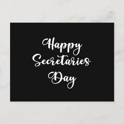 Happy Secretaries day Administrative professional Postcard