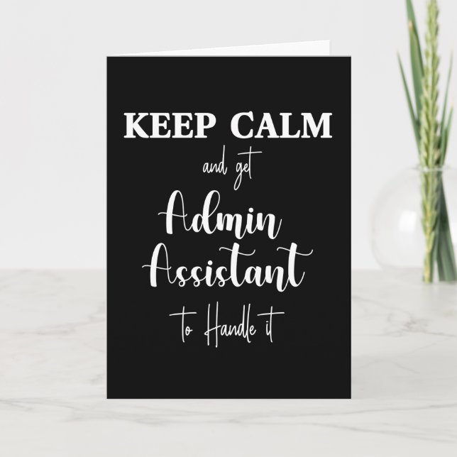 Happy Secretary day. Administrative professional Card (Front)