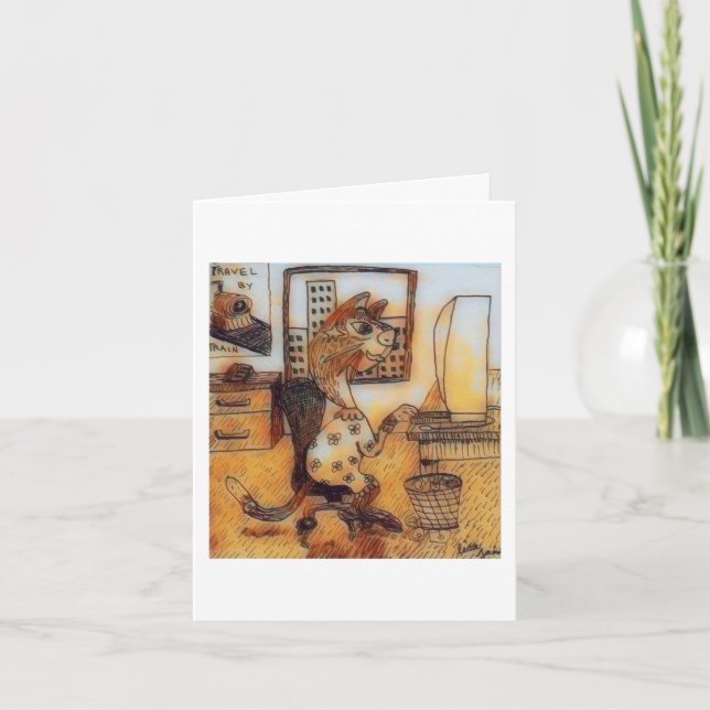 Happy Secretary Day Thank You Card (Front)